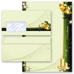 100-pc. Complete Motif Letter Paper-Set CHRISTMAS SYMBOLS