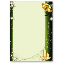 100-pc. Complete Motif Letter Paper-Set CHRISTMAS SYMBOLS