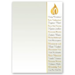 Motif Letter Paper-Set CHRISTMAS WISHES