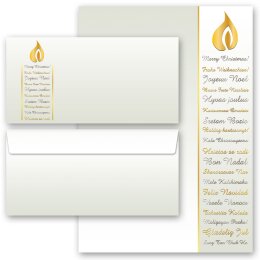 Briefpapier-Sets WEIHNACHTSWÜNSCHE DL (ohne Fenster)...