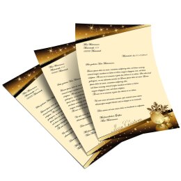 20 fogli di carta da lettera decorati Natale MAGIA DEL NATALE DIN A4 - Paper-Media
