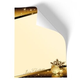 50 fogli di carta da lettera decorati MAGIA DEL NATALE DIN A4