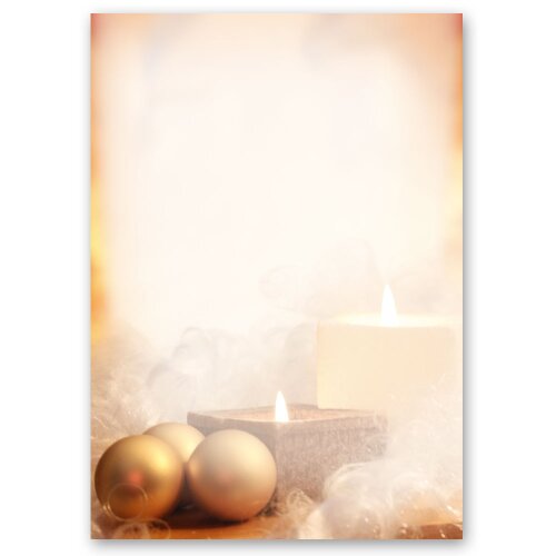 Briefpapier WEIHNACHTSZEIT - DIN A4 Format 50 Blatt Weihnachten, Weihnachtsbriefpapier, Paper-Media