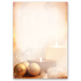 50 fogli di carta da lettera decorati TEMPO DI NATALE DIN A4 Natale, Cancelleria di Natale, Paper-Media