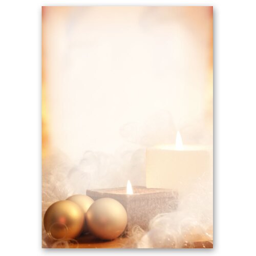 100 fogli di carta da lettera decorati TEMPO DI NATALE DIN A4 Natale, Cancelleria di Natale, Paper-Media