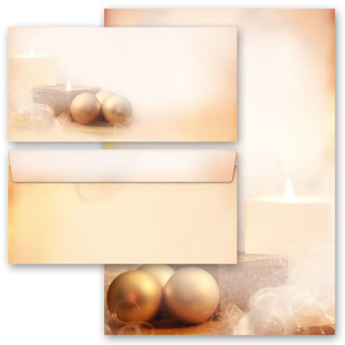 200-pc. Complete Motif Letter Paper-Set CHRISTMAS TIME Christmas, Christmas paper, Paper-Media