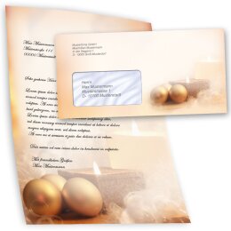 100-pc. Complete Motif Letter Paper-Set CHRISTMAS TIME