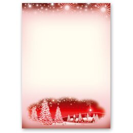 Papel de carta Navidad, Estaciones - Invierno ALDEA DEL...