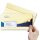 50 patterned envelopes X-MAS in standard DIN long format (with windows)
