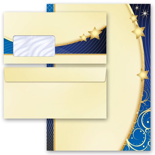 200-pc. Complete Motif Letter Paper-Set X-MAS