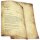 ALTES PAPIER Briefpapier Urkunde ELEGANT 100 Blatt Briefpapier, DIN A4 (210x297 mm), A4E-4025-100