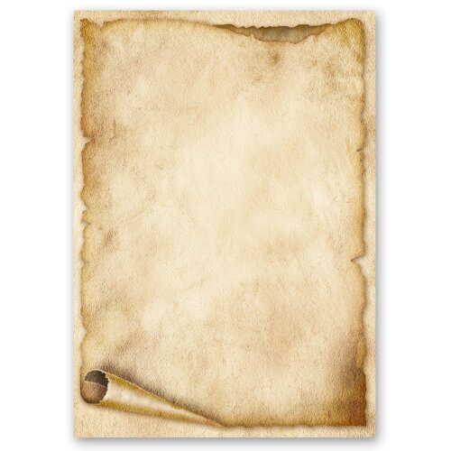 Motif Letter Paper! OLD PAPER ROLL 20 sheets DIN A4