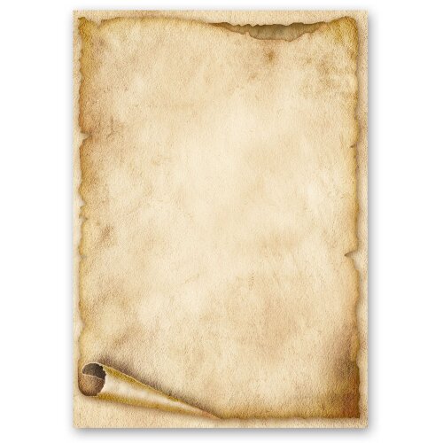 Motif Letter Paper! OLD PAPER ROLL 100 sheets DIN A5