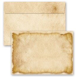 25 patterned envelopes OLD PAPER ROLL (Version B) in C6...