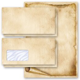 Papier à lettres et enveloppes Set VIEUX ROULEAU DE PAPIER