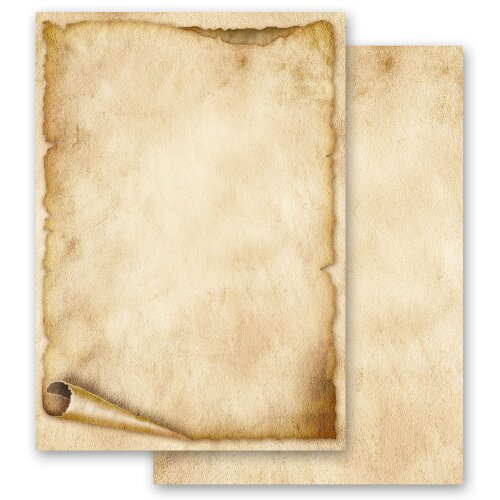 Motif paper! OLD PAPER ROLL 100 sheets (Both Sides) DIN A4