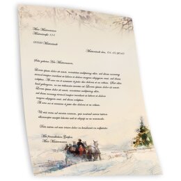 Motif Letter Paper! CARRIAGE IN FOREST