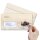 10 patterned envelopes CARRIAGE IN FOREST in standard DIN long format (with windows)