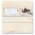 50 patterned envelopes CARRIAGE IN FOREST in standard DIN long format (with windows)