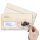 50 patterned envelopes CARRIAGE IN FOREST in standard DIN long format (with windows)