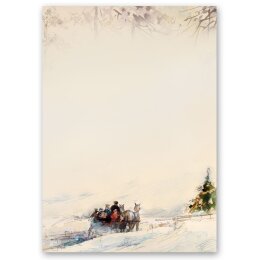 Motif Letter Paper-Sets CARRIAGE IN FOREST