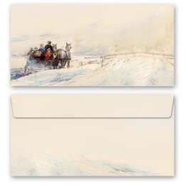 Motif Letter Paper-Sets CARRIAGE IN FOREST