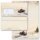 200-pc. Complete Motif Letter Paper-Set CARRIAGE IN FOREST