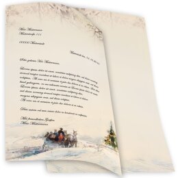 Motif Letter Paper! CARRIAGE IN FOREST