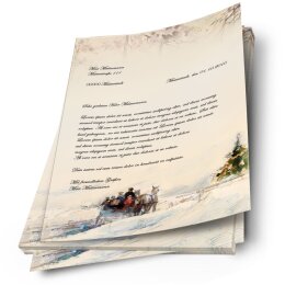 Motif Letter Paper! CARRIAGE IN FOREST 20 sheets DIN A4