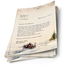 Motif Letter Paper! CARRIAGE IN FOREST 50 sheets DIN A4