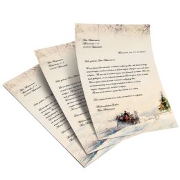 Motif Letter Paper! CARRIAGE IN FOREST 50 sheets DIN A5