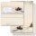 100-pc. Complete Motif Letter Paper-Set CARRIAGE IN FOREST