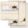 Motiv-Briefpapier Set KUTSCHE IM WALD - 200-tlg. DL (mit Fenster)