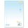 20 fogli di carta da lettera decorati Occasioni speciali BAMBINO CIUCCIO (BLU) DIN A4 - Paper-Media