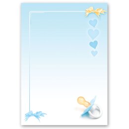 Motif Letter Paper! BABY PACIFIER (BLUE) 100 sheets DIN A4