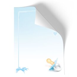 Motif Letter Paper! BABY PACIFIER (BLUE) 100 sheets DIN A4