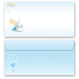 40-pc. Complete Motif Letter Paper-Set BABY PACIFIER (BLUE)