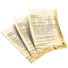 Motif Letter Paper! CHAMPAGNE GLASSES 20 sheets DIN A4