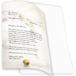 Carta da lettera decorati BICCHIERI DA COCKTAIL