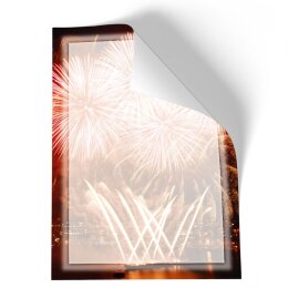 Motif Letter Paper! FIREWORKS AT THE PORT 20 sheets DIN A4