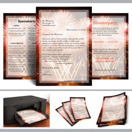 Motif Letter Paper! FIREWORKS AT THE PORT 20 sheets DIN A4