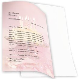 100 fogli di carta da lettera decorati TORTA DI COMPLEANNO DIN A4