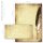 40-pc. Complete Motif Letter Paper-Set QUILL ON OLD PAPER