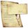 100-pc. Complete Motif Letter Paper-Set QUILL ON OLD PAPER