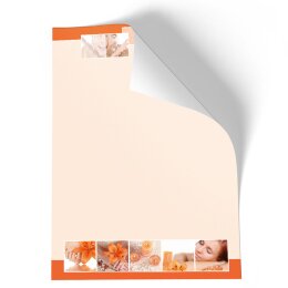 Stationery-Motif RELAXATION | Wellness & Beauty | High quality Stationery DIN A4 - 100 Sheets | 90 g/m² | Printed on one side | Order online! | Paper-Media
