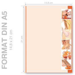 RELAXATION Briefpapier Travel motif CLASSIC 250 sheets, DIN A5 (148x210 mm), A5C-060-250