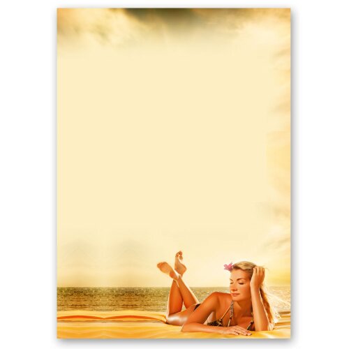 Briefpapier RELAXEN AM SEE - DIN A4 Format 20 Blatt Wellness & Beauty, Reisen, Paper-Media