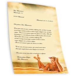 20 fogli di carta da lettera decorati Benessere & Bellezza RELAX SUL LAGO DIN A4 - Paper-Media