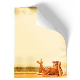 Stationery-Motif RELAXING AT THE LAKE | Wellness & Beauty | High quality Stationery DIN A4 - 50 Sheets | 90 g/m² | Printed on one side | Order online! | Paper-Media