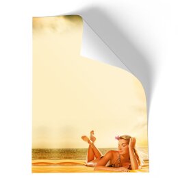 Stationery-Motif RELAXING AT THE LAKE | Wellness & Beauty | High quality Stationery DIN A4 - 100 Sheets | 90 g/m² | Printed on one side | Order online! | Paper-Media